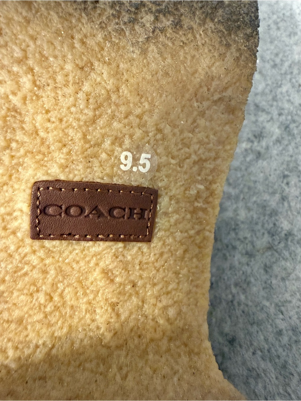 Coach Dylan Shearling Platform Clogs. Size 9.5. - Picture 6 of 9